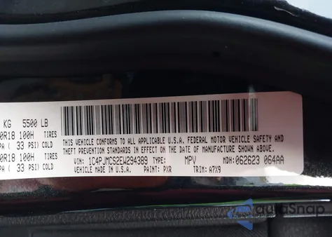 2014 Jeep Cherokee Altitude from USA, damaged, VIN 1C4PJMCS2EW294389